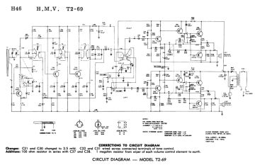 HMV ;Australia T2 69 schematic circuit diagram